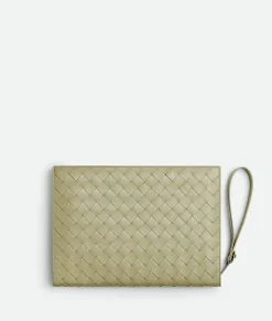 Small Intrecciato Document Case With Wristlet