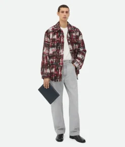 Small Intrecciato Document Case With Wristlet