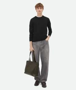 Small Intrecciato Zipped Tote