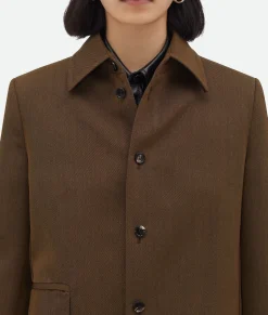 Soft Wool Twill Overshirt