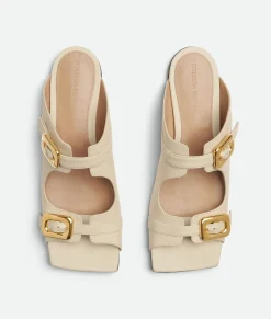 Stretch Buckle Flat Mule