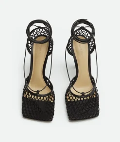 Stretch Lace-Up Sandal