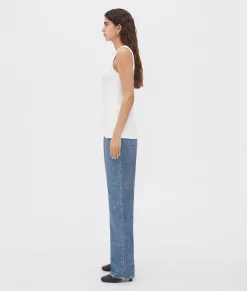 Stretch Rib Cotton Tank Top