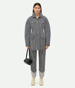 Striped Cotton Drill Jacket