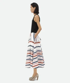 Striped Cotton Skirt