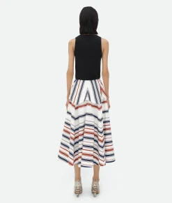 Striped Cotton Skirt