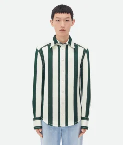 Striped Cotton Viscose Shirt
