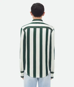 Striped Cotton Viscose Shirt