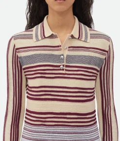 Striped Linen Polo