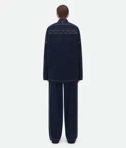 Tech Nylon Blouson With Leather Integrated Gilet