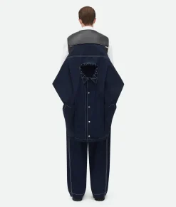 Tech Nylon Blouson With Leather Integrated Gilet