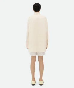 Textured Criss-Cross Cotton Shirt