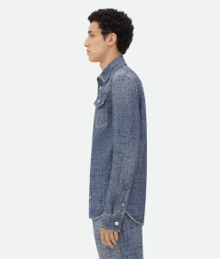 Textured Denim Viscose Shirt