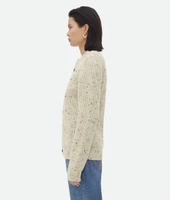 Textured Wool Rib Oversized Cardigan