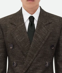 Textured Wool Speckled Fitted Jacket