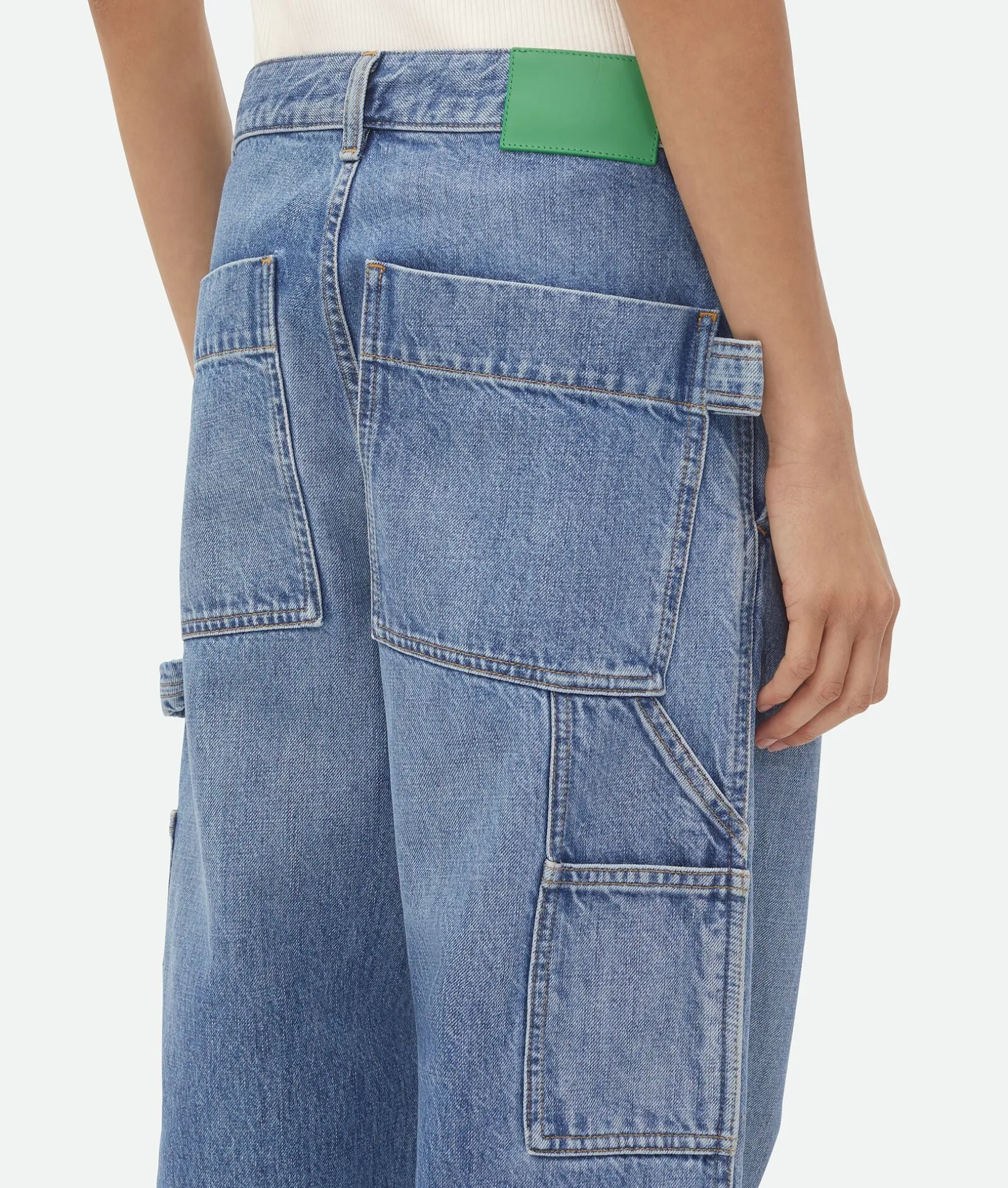 Vintage Indigo Cargo Denim