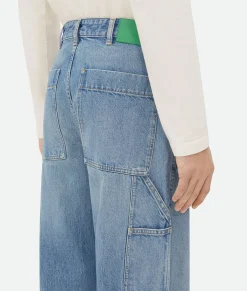 Vintage Indigo Cargo Denim