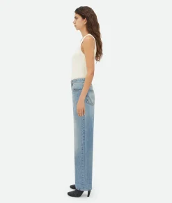 Vintage Medium Indigo Turned Up Denim