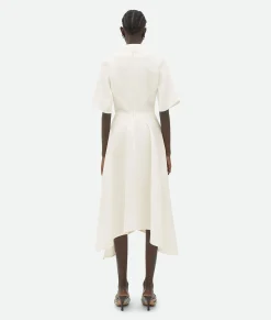 Viscose And Linen Midi Dress