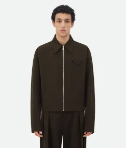 Viscose And Silk Criss-Cross Kimono Jacket