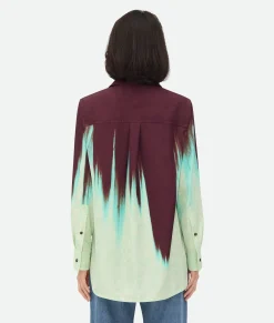 Viscose Degrade Petal Print Shirt