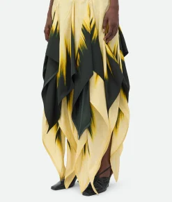 Viscose Degrade Petal Print Skirt