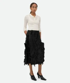 Viscose Fil Coupe Skirt