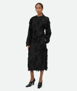 Viscose Fil Coupe Skirt