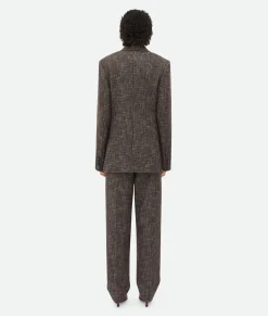 Wool And Cotton Pied De Poule Jacket