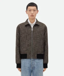 Wool And Cotton Pied De Poule Blouson