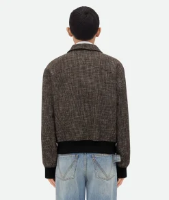 Wool And Cotton Pied De Poule Blouson