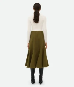 Wool Crepe Skirt