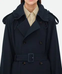 Wool Gabardine Trench Coat