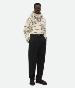Wool Grain De Poudre Trousers
