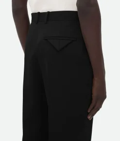 Wool Grain De Poudre Trousers